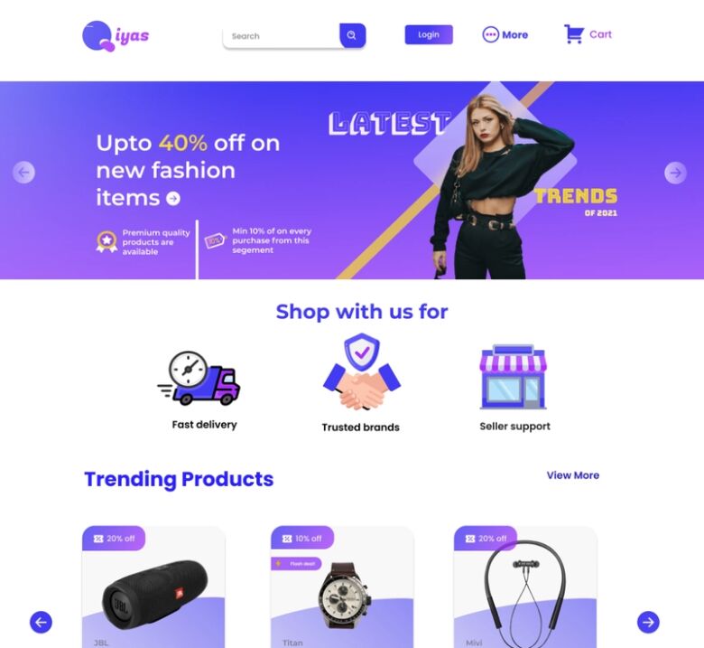 Qiyas Ecommerce Template